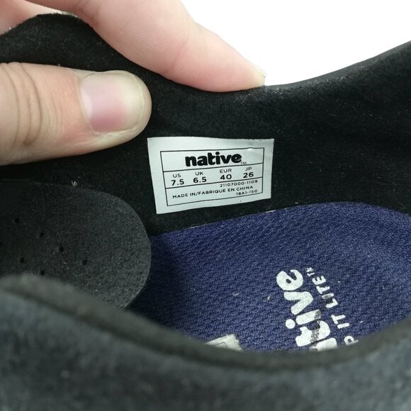 Native Apollo 2 Perforated Vented Tennis Shoes Size EU 39  Mens 7.5 Womens 9.5 - Picture 2 of 12